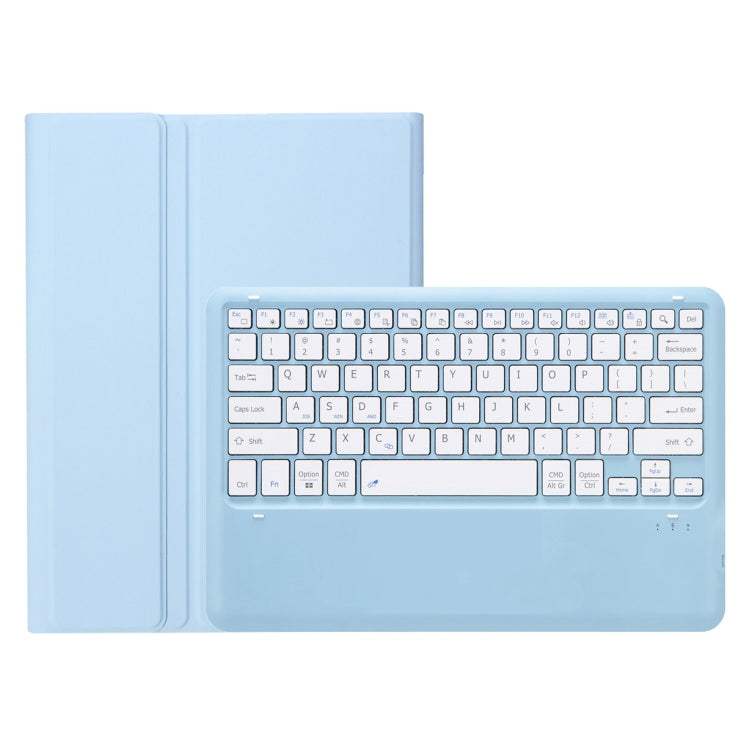 For iPad Pro 13 2024 A13B Detachable Ultra-Thin Bluetooth Keyboard Leather Tablet Case with Pen Slot(Light Blue) - For iPad Pro by buy2fix | Online Shopping UK | buy2fix