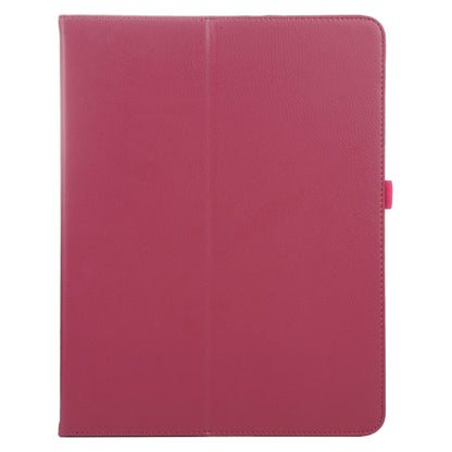 For iPad Pro 13 2024 Litchi Texture Solid Color Leather Tablet Case(Rose Red) - iPad Pro 13 2024 Cases by buy2fix | Online Shopping UK | buy2fix