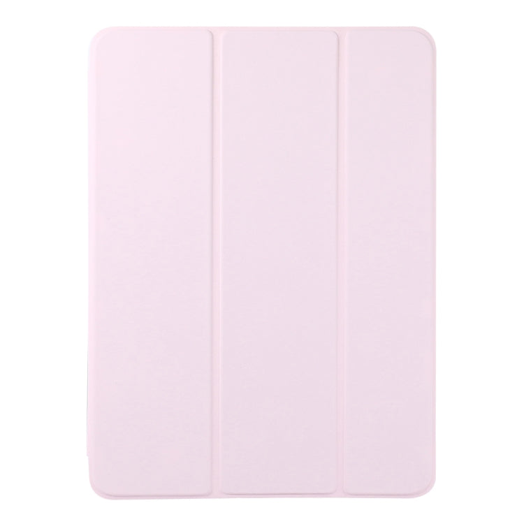 For iPad Pro 13 2024 Double-sided Clip Non-buckle Magnetic PU Smart Tablet Case(Pink) - iPad Air 13 2024 Cases by buy2fix | Online Shopping UK | buy2fix