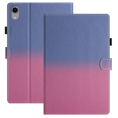 For iPad Pro 11 2024 Stitching Gradient Smart Leather Tablet Case(Blue Rose) - iPad Pro 11 2024 Cases by buy2fix | Online Shopping UK | buy2fix