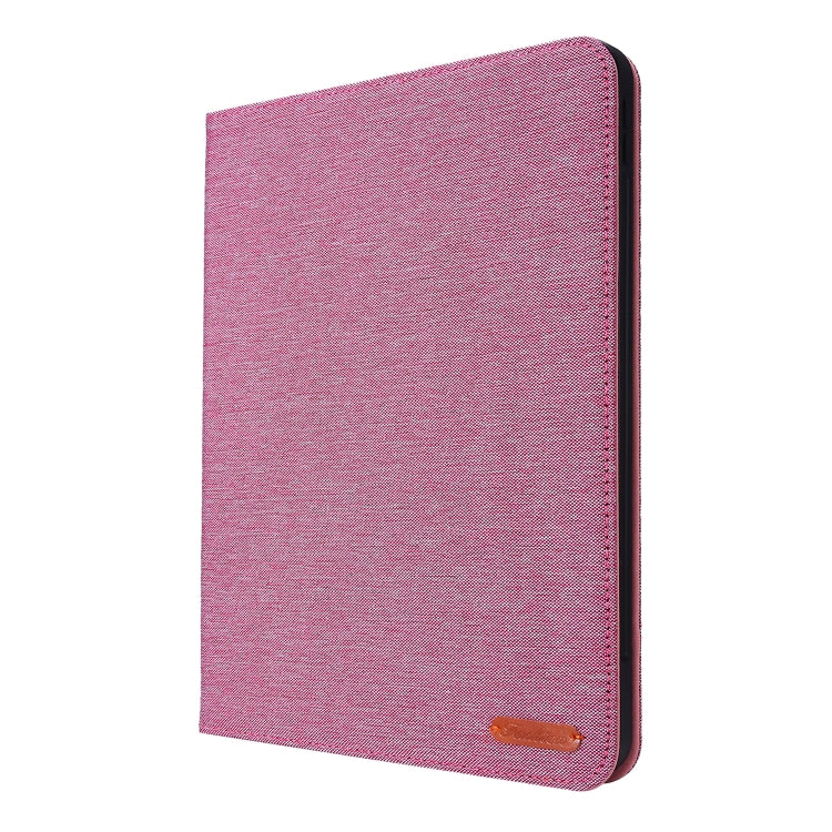 For iPad Air 13 2025 / 2024 Fabric Leather Tablet Case(Rose Red) - iPad Air 13 2025 / 2024 Cases by buy2fix | Online Shopping UK | buy2fix