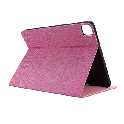 For iPad Air 13 2025 / 2024 Fabric Leather Tablet Case(Rose Red) - iPad Air 13 2025 / 2024 Cases by buy2fix | Online Shopping UK | buy2fix