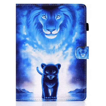 For iPad Pro 11 2024 Painted Stitching Smart Leather Tablet Case(Lion) - iPad Pro 11 2024 Cases by buy2fix | Online Shopping UK | buy2fix