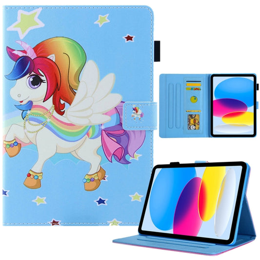 For iPad Pro 11 2024 Colored Drawing Leather Smart Tablet Case(Star Unicorn) - iPad Pro 11 2024 Cases by buy2fix | Online Shopping UK | buy2fix