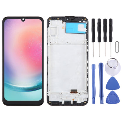 For Samsung Galaxy A24 SM-A245F 6.36inch OLED LCD Screen for Digitizer Full Assembly with Frame - LCD Screen by buy2fix | Online Shopping UK | buy2fix