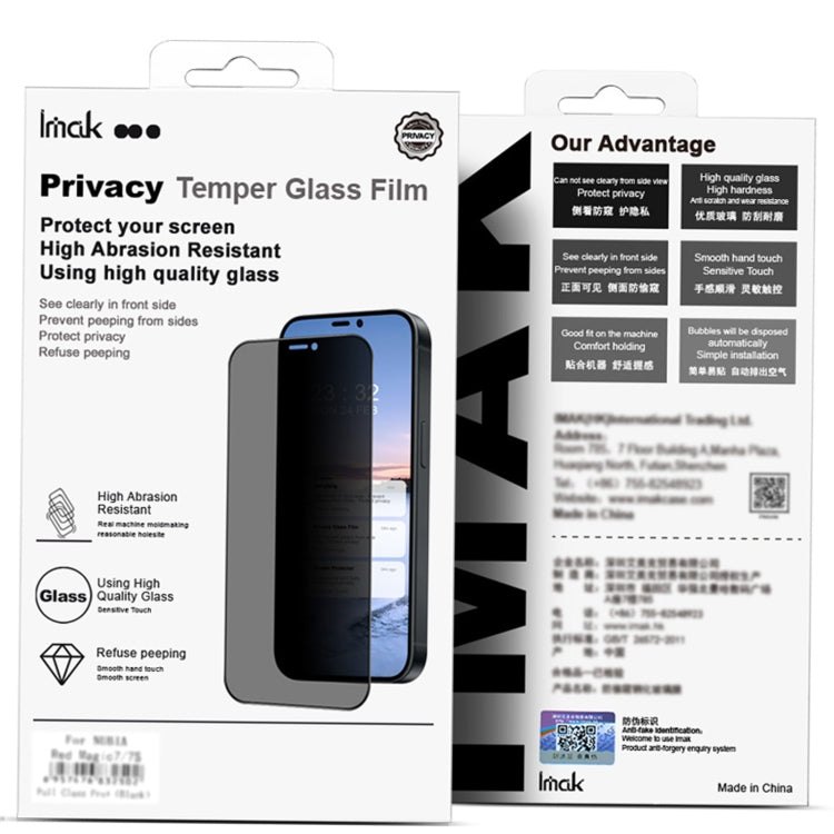 For Motorola Edge 50 Pro imak 3D Curved HD Full Screen Anti-spy Tempered Glass Protective Film - Motorola Tempered Glass by imak | Online Shopping UK | buy2fix