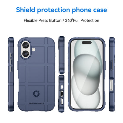 For iPhone 16 Plus Full Coverage Shockproof TPU Phone Case(Blue) - iPhone 16 Plus Cases by buy2fix | Online Shopping UK | buy2fix