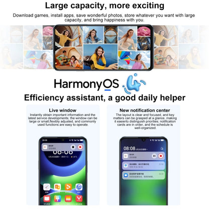 HUAWEI Enjoy 70S, 8GB+256GB, Side Fingerprint Identification, 6.75 inch HarmonyOS 4.2 Octa Core 2.4GHz, Network: 4G, Not Support Google Play(White) - Huawei Mate & P by Huawei | Online Shopping UK | buy2fix