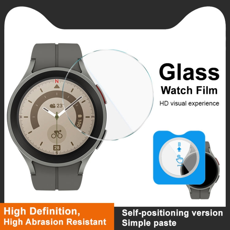 For Samsung Galaxy Watch5 Pro 45mm IMAK Tempered Glass Watch Protective Film Self-contained Positioning Version - Screen Protector by imak | Online Shopping UK | buy2fix