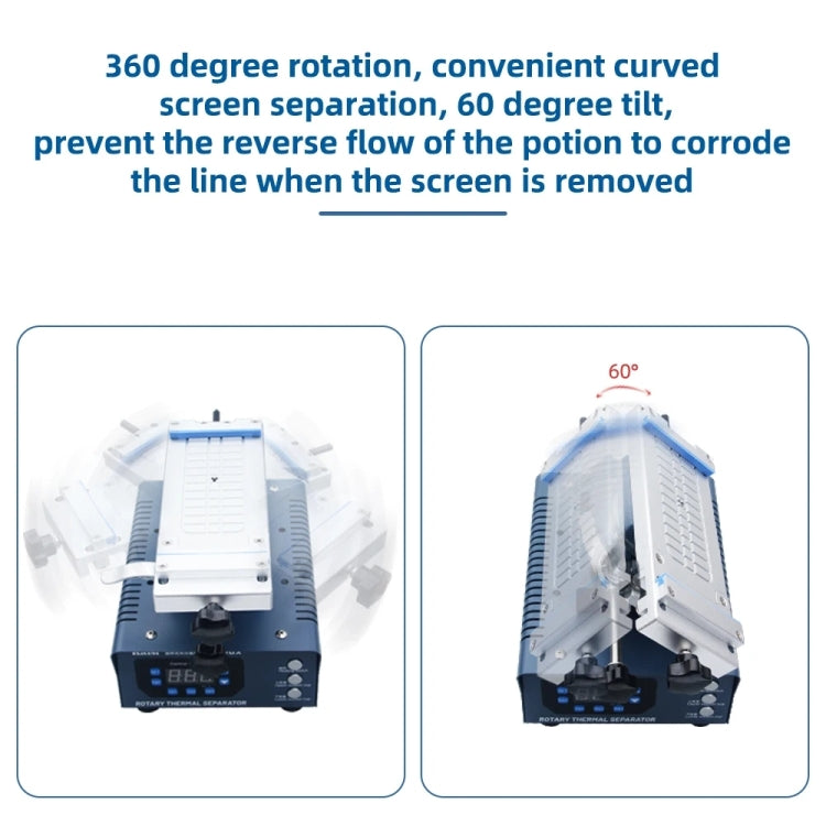 Kaisi 946 Max Double Vacuum Pumps LCD Separator Rotating Thermal Machine, EU Plug - Separation Equipment by Kaisi | Online Shopping UK | buy2fix