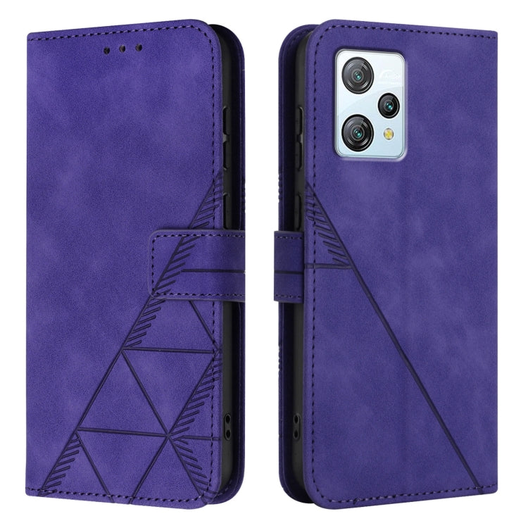 For Blackview A53 Crossbody 3D Embossed Flip Leather Phone Case(Purple) - More Brand by buy2fix | Online Shopping UK | buy2fix