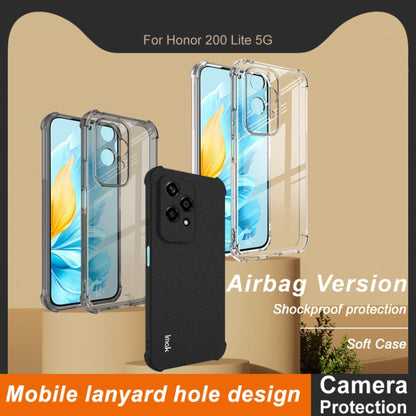 For Honor 200 Lite Global imak Shockproof Airbag TPU Phone Case(Transparent) - Honor Cases by imak | Online Shopping UK | buy2fix