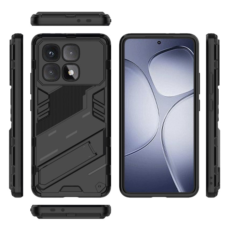 For Redmi K70 Ultra Global Punk Armor 2 in 1 PC + TPU Phone Case with Holder(Black) - Xiaomi Cases by buy2fix | Online Shopping UK | buy2fix