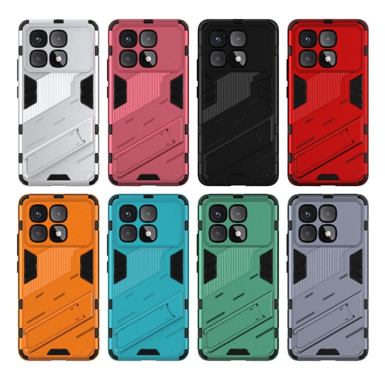 For Redmi K70 Ultra Global Punk Armor 2 in 1 PC + TPU Phone Case with Holder(Black) - Xiaomi Cases by buy2fix | Online Shopping UK | buy2fix