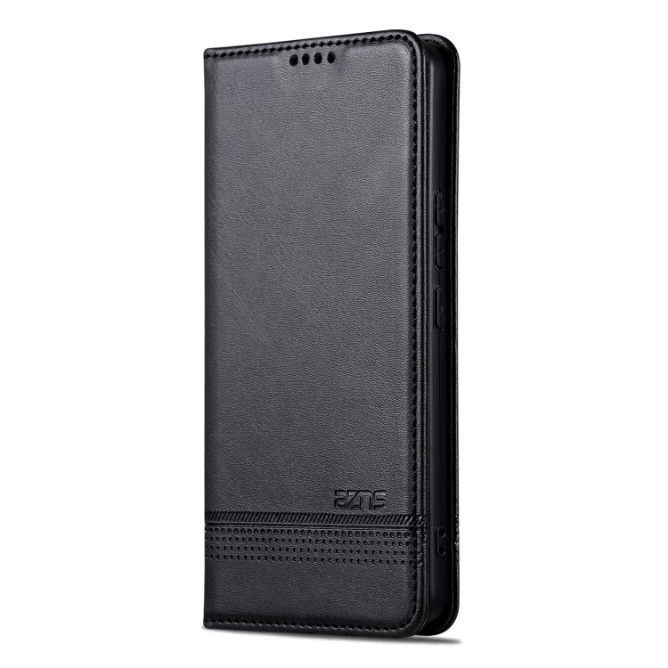 For Redmi Note 14 Pro+ 5G AZNS Magnetic Calf Texture Flip Leather Phone Case(Black) - Note 14 Pro+ Cases by AZNS | Online Shopping UK | buy2fix