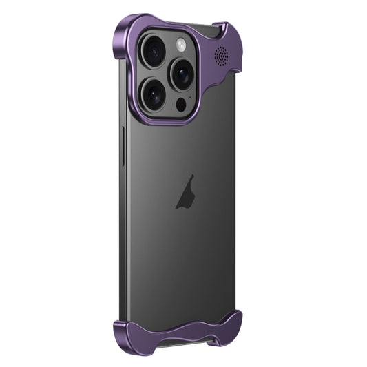 For iPhone 13 Pro Aromatherapy Alloy Frameless Phone Case(Purple) - iPhone 13 Pro Cases by buy2fix | Online Shopping UK | buy2fix