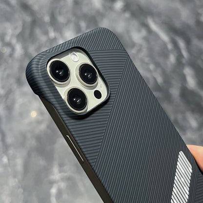 For iPhone 15 Pro Max Carbon Fiber Frameless Cooling Phone Case(Black) - iPhone 15 Pro Max Cases by buy2fix | Online Shopping UK | buy2fix