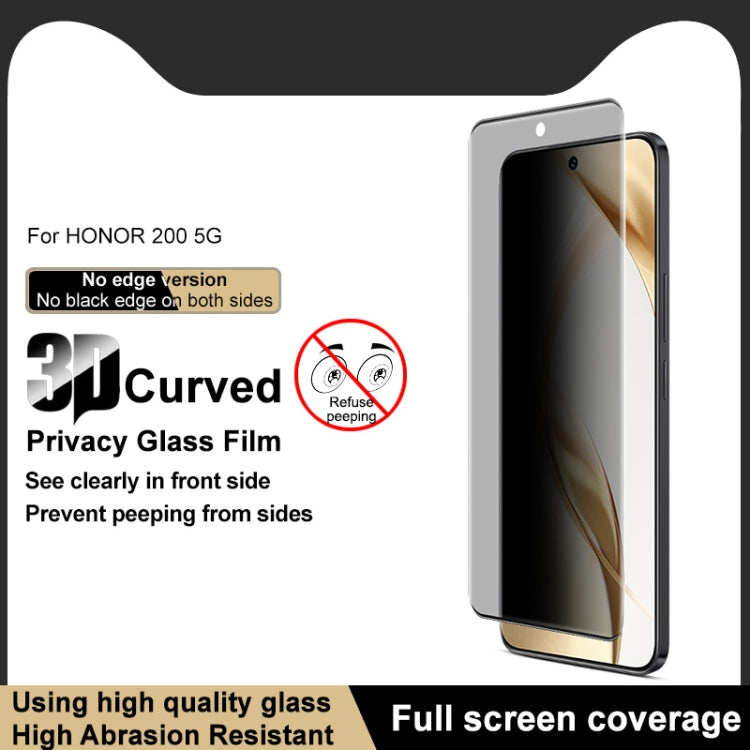 For Honor 200 imak 3D Curved Privacy Full Screen Tempered Glass Film - Honor Tempered Glass by imak | Online Shopping UK | buy2fix