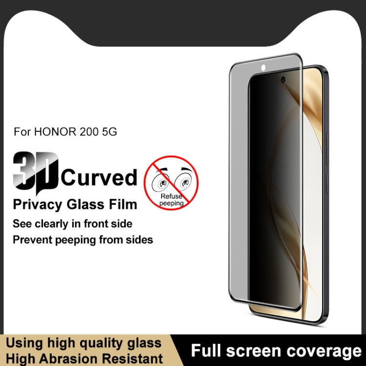 For Honor 200 imak 3D Curved HD Full Screen Anti-spy Tempered Glass Protective Film - Honor Tempered Glass by imak | Online Shopping UK | buy2fix