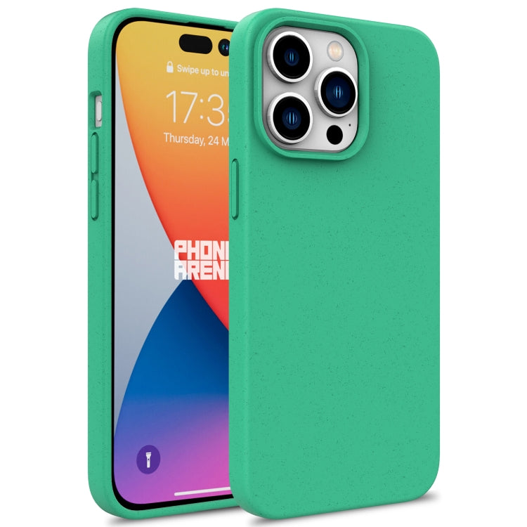 For iPhone 16 Pro Wheat Straw TPU Phone Case(Green) - iPhone 16 Pro Cases by buy2fix | Online Shopping UK | buy2fix