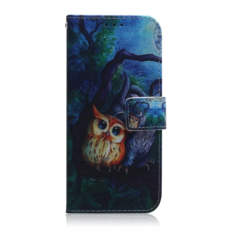 For Xiaomi Redmi K70 Pro / K70 Coloured Drawing Flip Leather Phone Case(Oil Painting Owl) - K70 Cases by buy2fix | Online Shopping UK | buy2fix