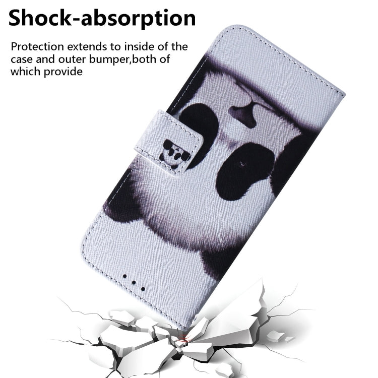 For Xiaomi Redmi K70 Pro / K70 Coloured Drawing Flip Leather Phone Case(Panda) - K70 Cases by buy2fix | Online Shopping UK | buy2fix