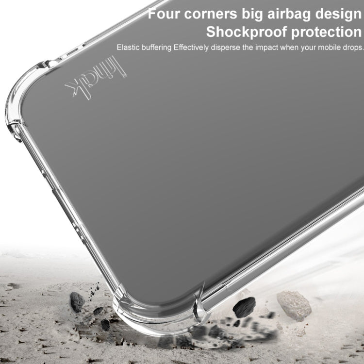 For iPhone 16 Pro imak Shockproof Airbag TPU Phone Case(Transparent Black) - iPhone 16 Pro Cases by imak | Online Shopping UK | buy2fix