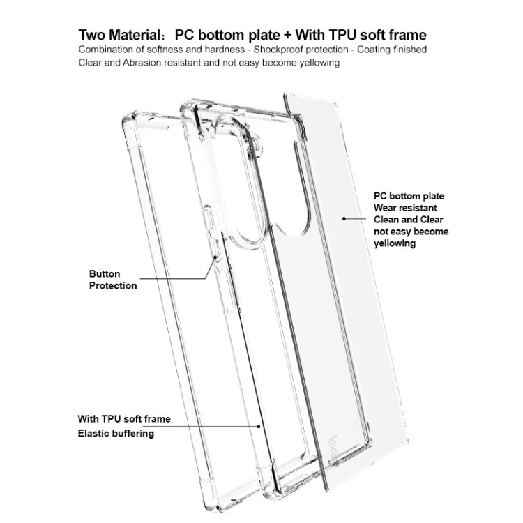 For Samsung Galaxy Z Fold6 IMAK Space Shield PC + TPU Airbag Shockproof Phone Case(Transparent) - Galaxy Z Fold6 5G Cases by imak | Online Shopping UK | buy2fix