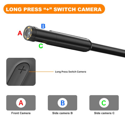 Y15 8mm Single Camera WiFi Connected Hard Cable HD Industrial Endoscope, Length:1m(Black) -  by buy2fix | Online Shopping UK | buy2fix