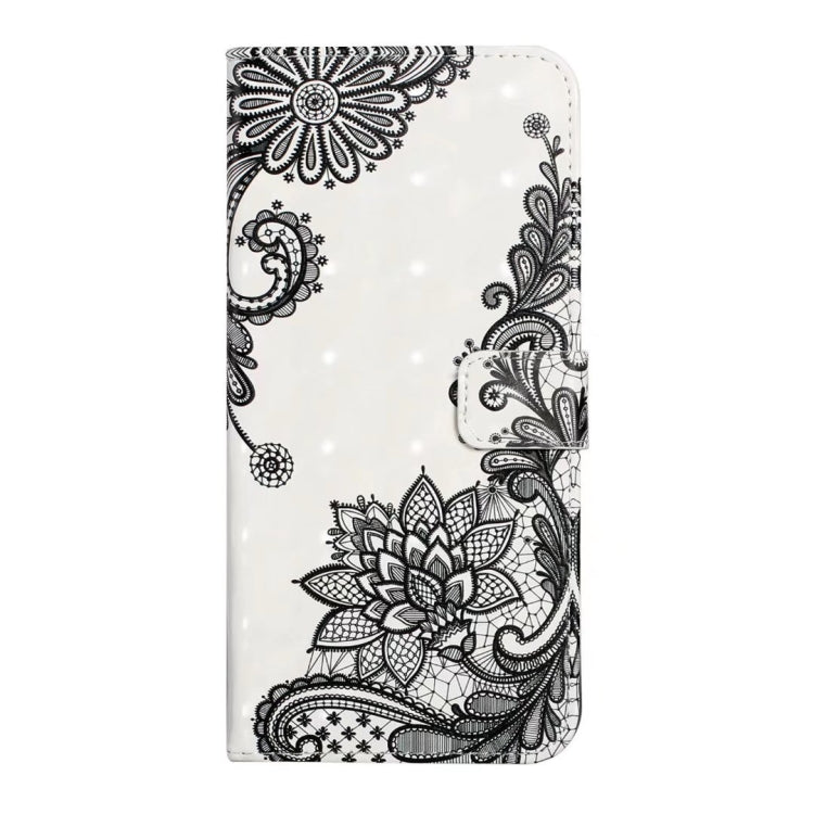 For Samsung Galaxy S25 5G Oil Embossed 3D Drawing Leather Phone Case(Lace Flower) - Galaxy S25 5G Cases by buy2fix | Online Shopping UK | buy2fix