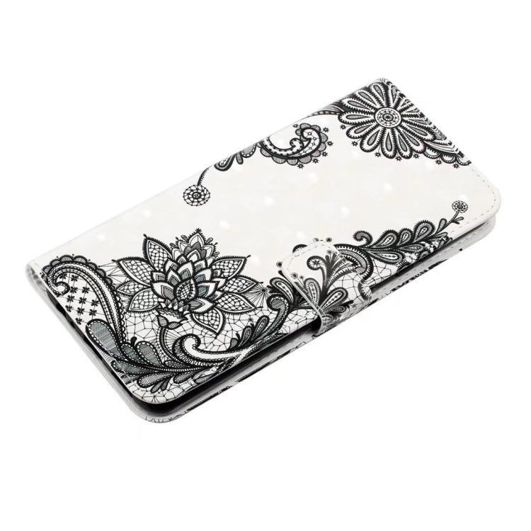 For Samsung Galaxy S25 5G Oil Embossed 3D Drawing Leather Phone Case(Lace Flower) - Galaxy S25 5G Cases by buy2fix | Online Shopping UK | buy2fix