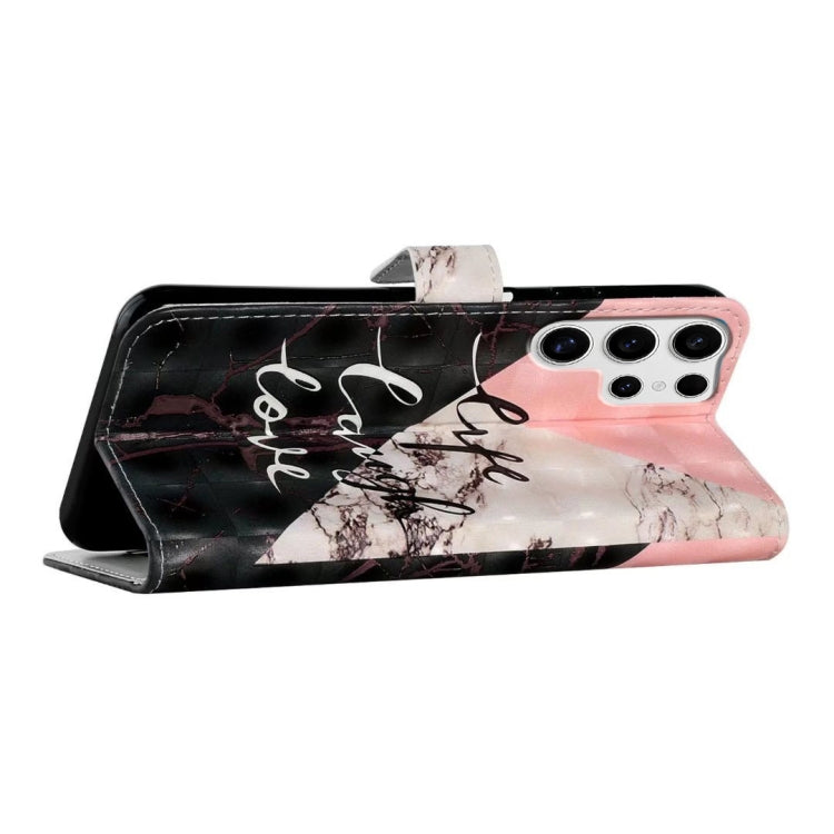 For Samsung Galaxy S25 Ultra 5G Oil Embossed 3D Drawing Leather Phone Case(Stitching Marble) - Galaxy S25 Ultra 5G Cases by buy2fix | Online Shopping UK | buy2fix