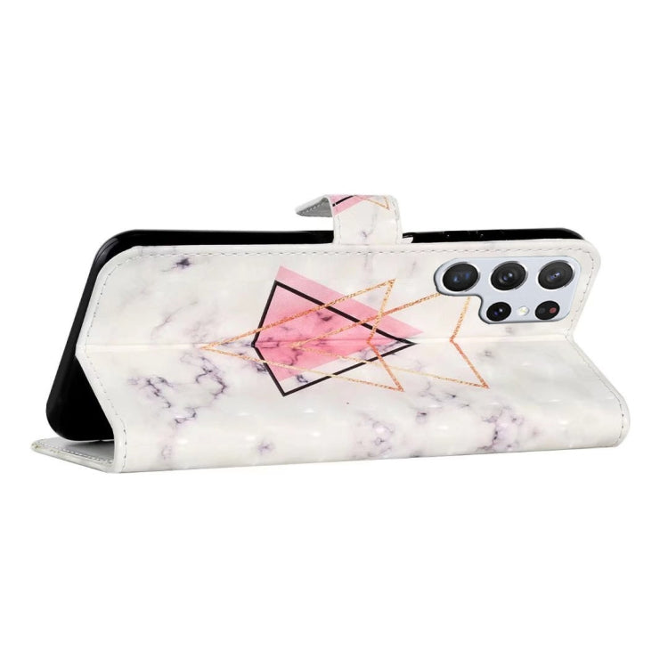 For Samsung Galaxy S25 Ultra 5G Oil Embossed 3D Drawing Leather Phone Case(Triangular Marble) - Galaxy S25 Ultra 5G Cases by buy2fix | Online Shopping UK | buy2fix