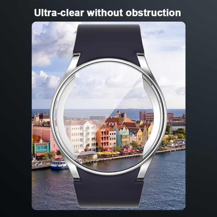 For Samsung Galaxy Watch FE 40mm Full Coverage Electroplated TPU Watch Protective Case(Black) - Watch Cases by buy2fix | Online Shopping UK | buy2fix