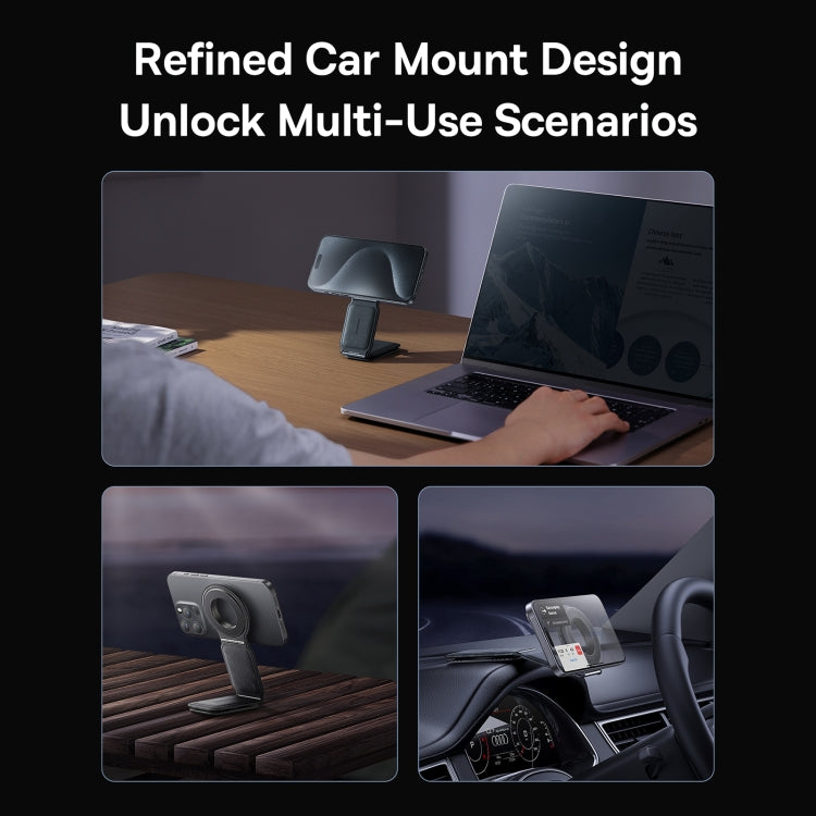 Baseus PrimeTrip Series C02 Mega Magnetic Car Mount Stick on Version(Grey) - Car Holders by Baseus | Online Shopping UK | buy2fix