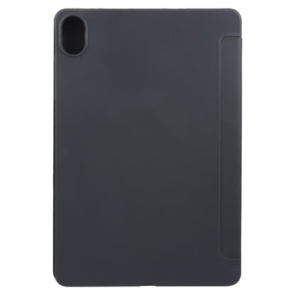 For Huawei MatePad 11.5 S GEBEI 3-folding Holder Shockproof Flip Leather Tablet Case(Black) - Huawei by GEBEI | Online Shopping UK | buy2fix