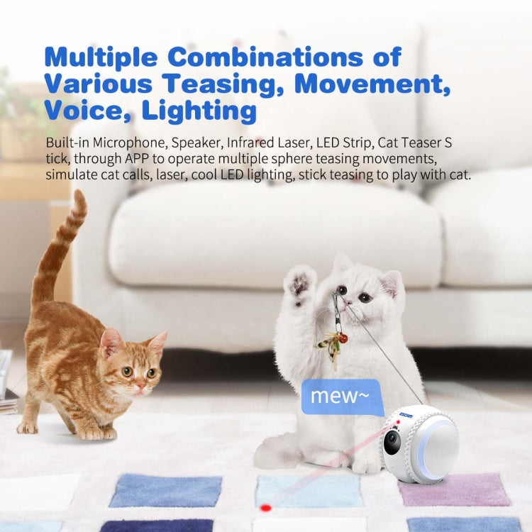 ESCAM QF011 2MP Smart Pet Robot Camera with Night Vision & APP Remote Control(EU Plug) - Wireless Camera by ESCAM | Online Shopping UK | buy2fix