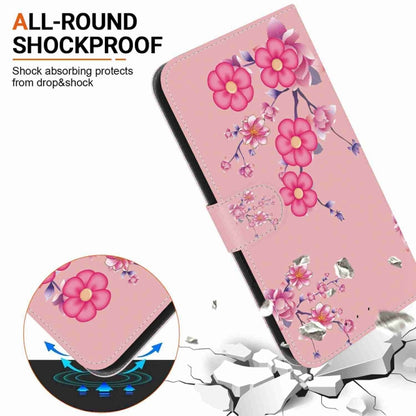 For Samsung Galaxy S25+ 5G Crystal Texture Colored Drawing Leather Phone Case(Cherry Blossoms) - Galaxy S25+ 5G Cases by buy2fix | Online Shopping UK | buy2fix