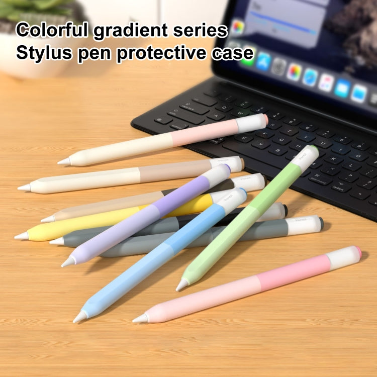 For Apple Pencil USB-C Gradient Silicone Stylus Protective Case(Blue) - Pencil Accessories by buy2fix | Online Shopping UK | buy2fix