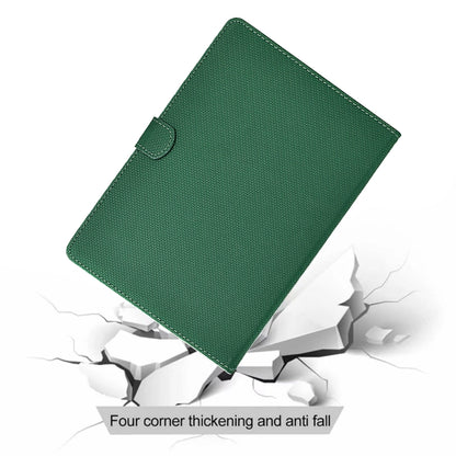 For iPad Air 11 2024 Solid Color Fiber Texture Smart Tablet Leather Case(Green) - iPad Air 11 2024 Cases by buy2fix | Online Shopping UK | buy2fix