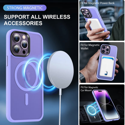 For iPhone 11 MagSafe Magnetic Skin Feel Frosted Phone Case(Light Purple) - iPhone 11 Cases by buy2fix | Online Shopping UK | buy2fix