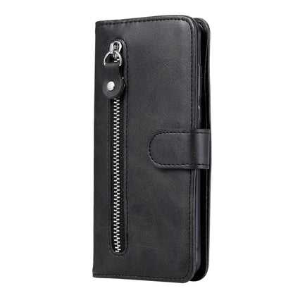 For Samsung Galaxy S25+ 5G Fashion Calf Texture Zipper Leather Phone Case(Black) - Galaxy S25+ 5G Cases by buy2fix | Online Shopping UK | buy2fix