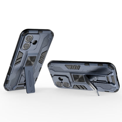 For iPhone 16 Supersonic PC + TPU Holder Phone Case(Grey) - iPhone 16 Cases by buy2fix | Online Shopping UK | buy2fix