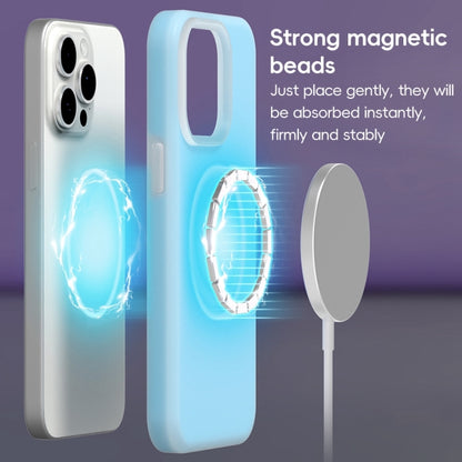 For iPhone 16 Jelly Liquid Silicone MagSafe Magnetic Phone Case(Mint Mambo) - iPhone 16 Cases by buy2fix | Online Shopping UK | buy2fix