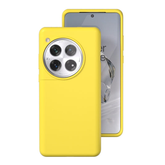 For OnePlus 12 All-inclusive Liquid Silicone Phone Case(Lemon Yellow) - OnePlus Cases by buy2fix | Online Shopping UK | buy2fix