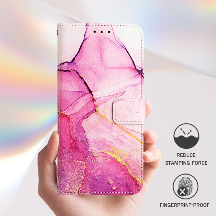 For Redmi K70 Ultra 5G Global PT003 Marble Pattern Flip Leather Phone Case(Pink Purple Gold) - Xiaomi Cases by buy2fix | Online Shopping UK | buy2fix