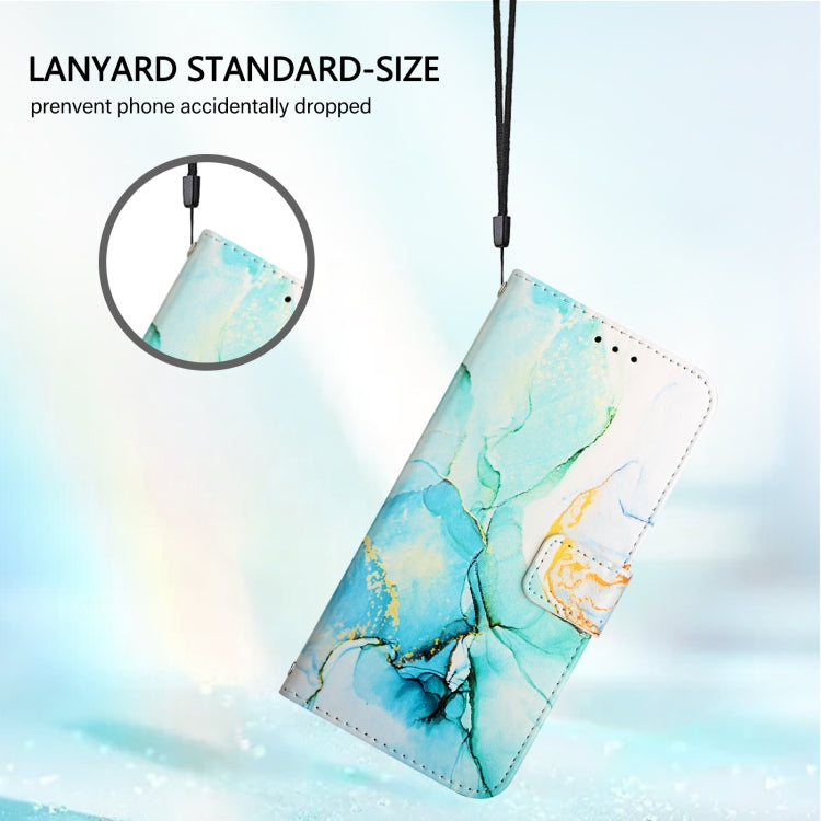 For Redmi K70 Ultra 5G Global PT003 Marble Pattern Flip Leather Phone Case(Green) - Xiaomi Cases by buy2fix | Online Shopping UK | buy2fix