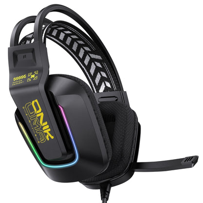 ONIKUMA X13 RGB Colorful Lighting Wired Gaming Headset with Microphone, Length:2.2m(Black) - Multimedia Headset by ONIKUMA | Online Shopping UK | buy2fix