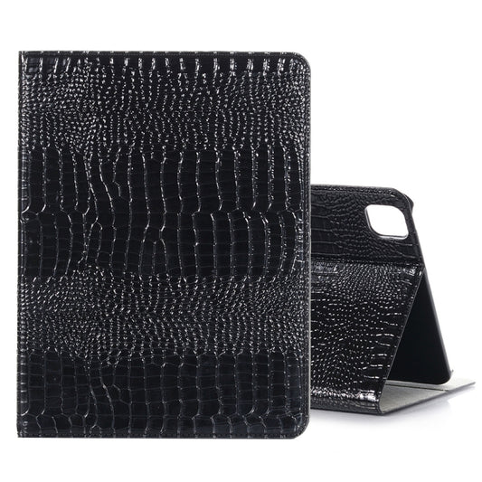 For iPad Pro 13  2024 Crocodile Texture Leather Tablet Case(Black) - iPad Pro 13 2024 Cases by buy2fix | Online Shopping UK | buy2fix