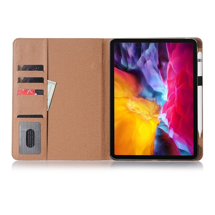 Retro Book Style Leather Tablet Case For iPad Pro 11 2024(Brown) - iPad Pro 11 2024 Cases by buy2fix | Online Shopping UK | buy2fix